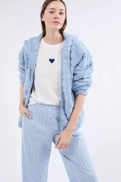 Best ETAM Conjunto de pijama de 3 piezas con estampado AZUL