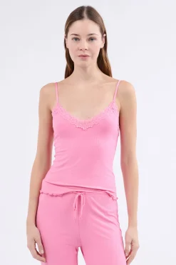 Online ETAM Conjunto de pijama de 2 piezas de punto fino ROSA