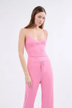 Online ETAM Conjunto de pijama de 2 piezas de punto fino ROSA