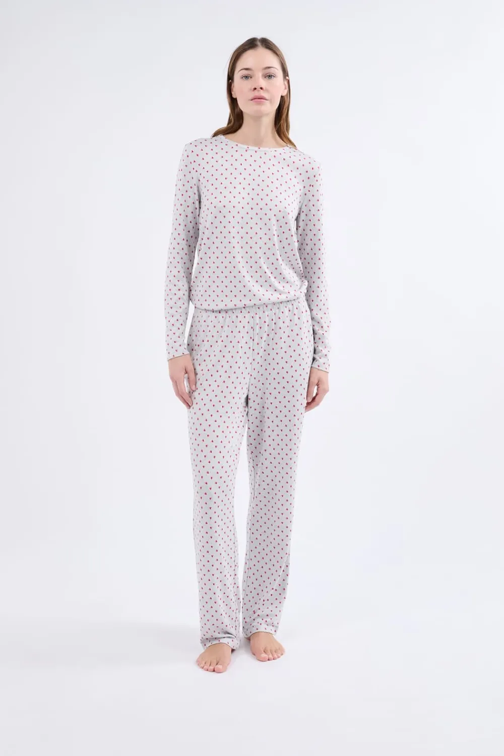 Discount ETAM Conjunto de pijama de 3 piezas GRIS