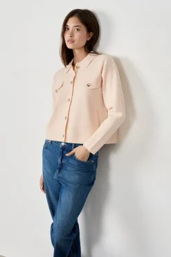 Sale ETAM Cárdigan con botones dorados BEIGE