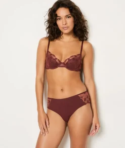 Outlet ETAM Culote de tul bordado TERRACOTA