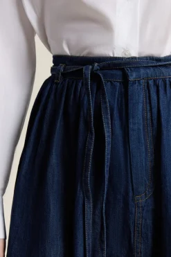 Discount ETAM Falda larga vaquera azul denim