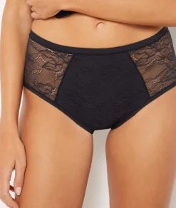 New ETAM Flujo medio - braguitas menstruales de talle alto NEGRO