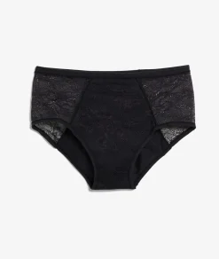New ETAM Flujo medio - braguitas menstruales de talle alto NEGRO
