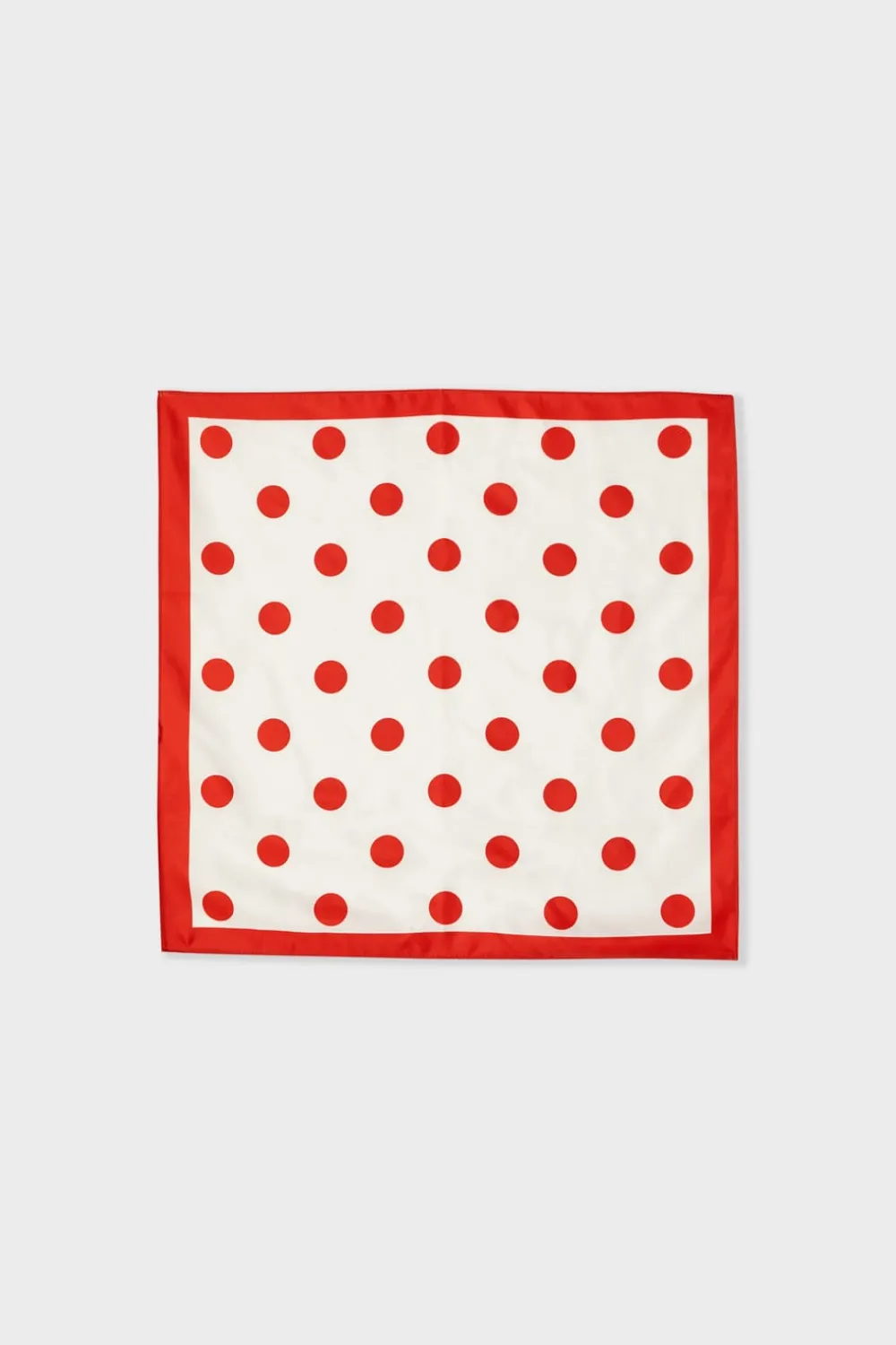 Discount ETAM Foulard en soie à motifs coeurs ROUGE