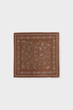 Discount ETAM Foulard estampado de algodón CHOCOLATE