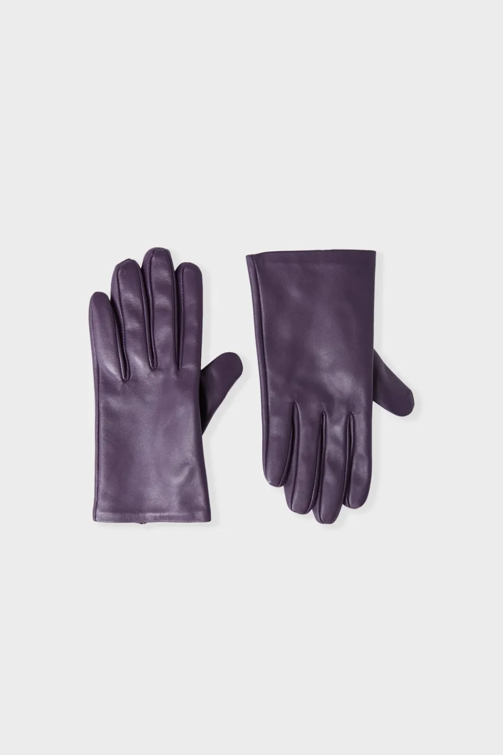 Best ETAM Guantes de cuero MORADO