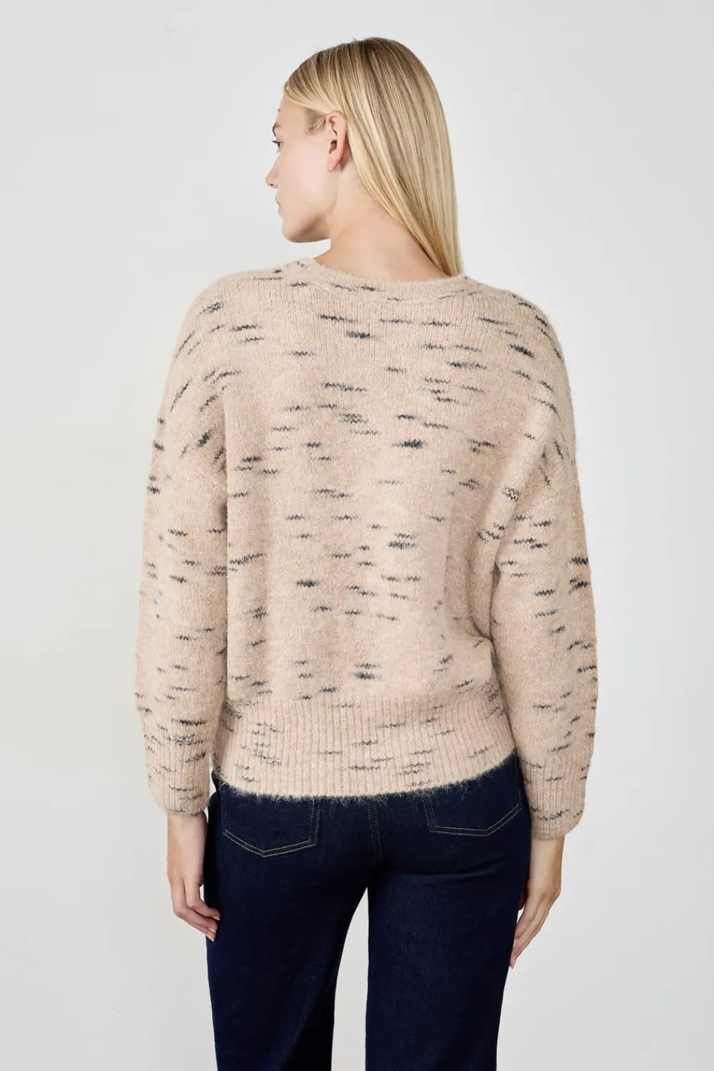 Hot ETAM Jersey de cuello redondo TAUPE