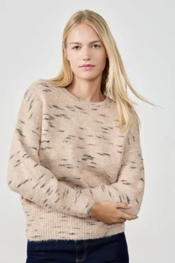 Hot ETAM Jersey de cuello redondo TAUPE