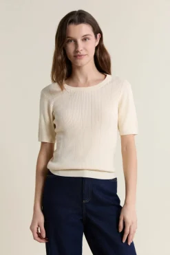 ETAM Jersey de cuello redondo y manga corta LINO