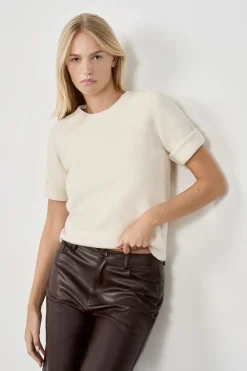 Hot ETAM Jersey de manga corta ECRU