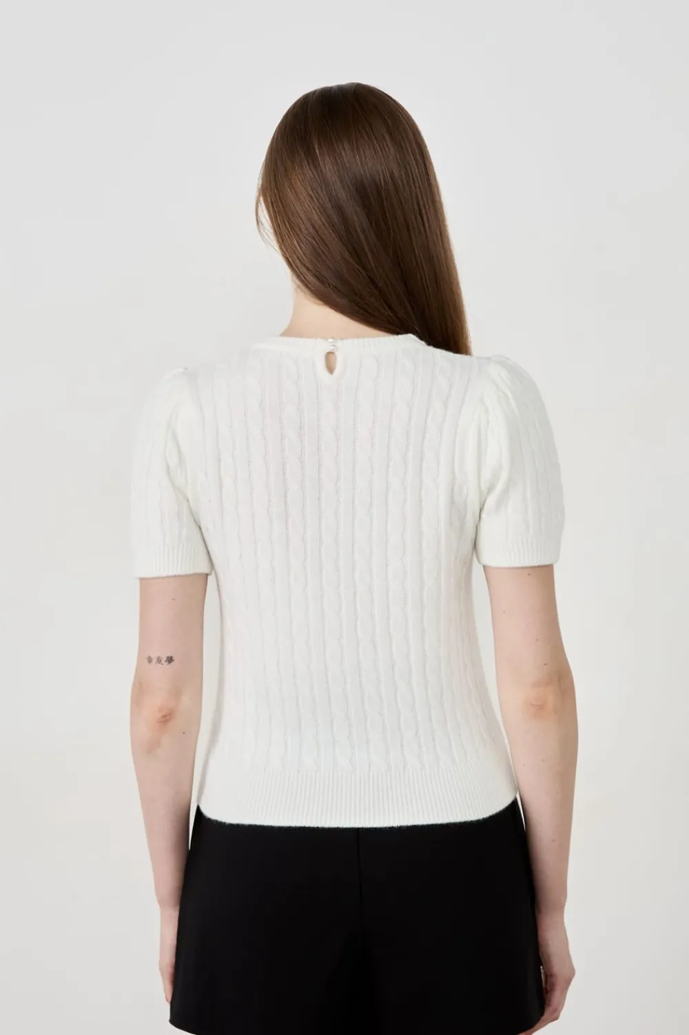 Clearance ETAM Jersey de manga corta BLANCO