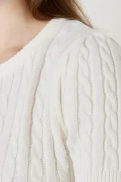 Clearance ETAM Jersey de manga corta BLANCO