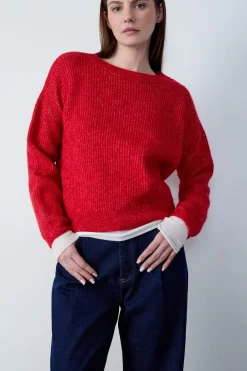 Hot ETAM Jersey de manga larga CARDINAL