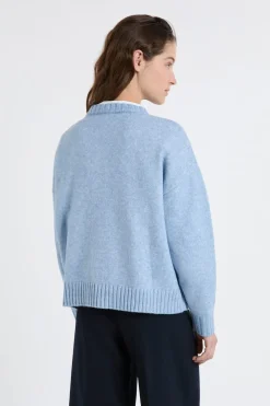 Online ETAM Jersey oversize de manga larga AZUL