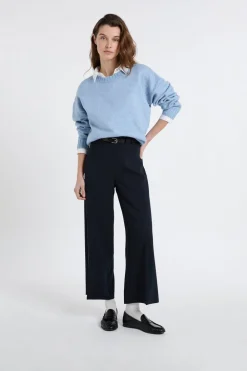 Online ETAM Jersey oversize de manga larga AZUL