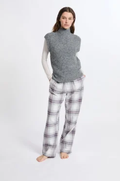 Sale ETAM Jersey sin mangas con cuello alto GRIS