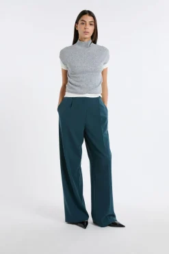 Hot ETAM Jersey sin mangas con cuello alto GRIS