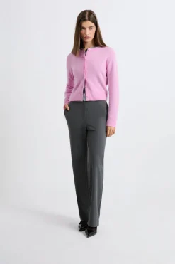 New ETAM Jersey tipo cárdigan con botones de cashmere ROSA BONBON