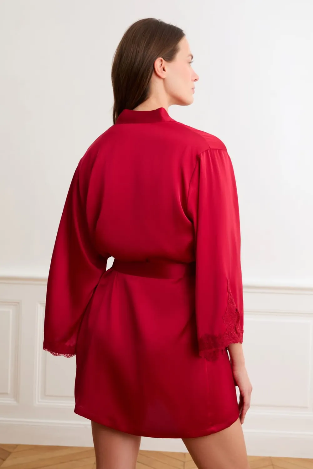 Discount ETAM Kimono satinado ROJO