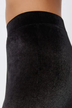 Outlet ETAM Leggings anchos tejidos brillantes NEGRO
