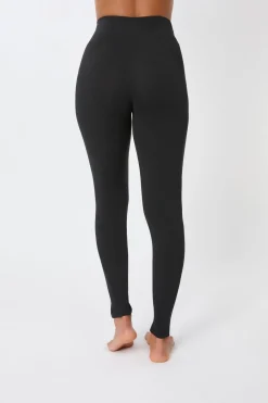Clearance ETAM Leggings lisos de algodón NEGRO