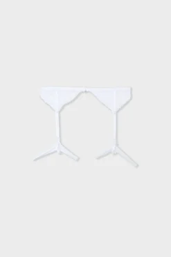 Hot ETAM Liguero de encaje BLANCO