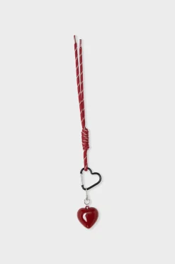 Online ETAM Llavero en forma de corazón BURDEOS GRANATE