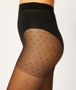 Discount ETAM Medias moldeadoras Plumetis - 15D NEGRO