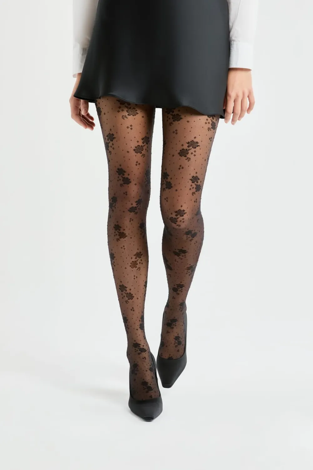 Online ETAM Medias transparentes con motivos - 15D NEGRO