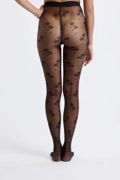 Online ETAM Medias transparentes con motivos - 15D NEGRO