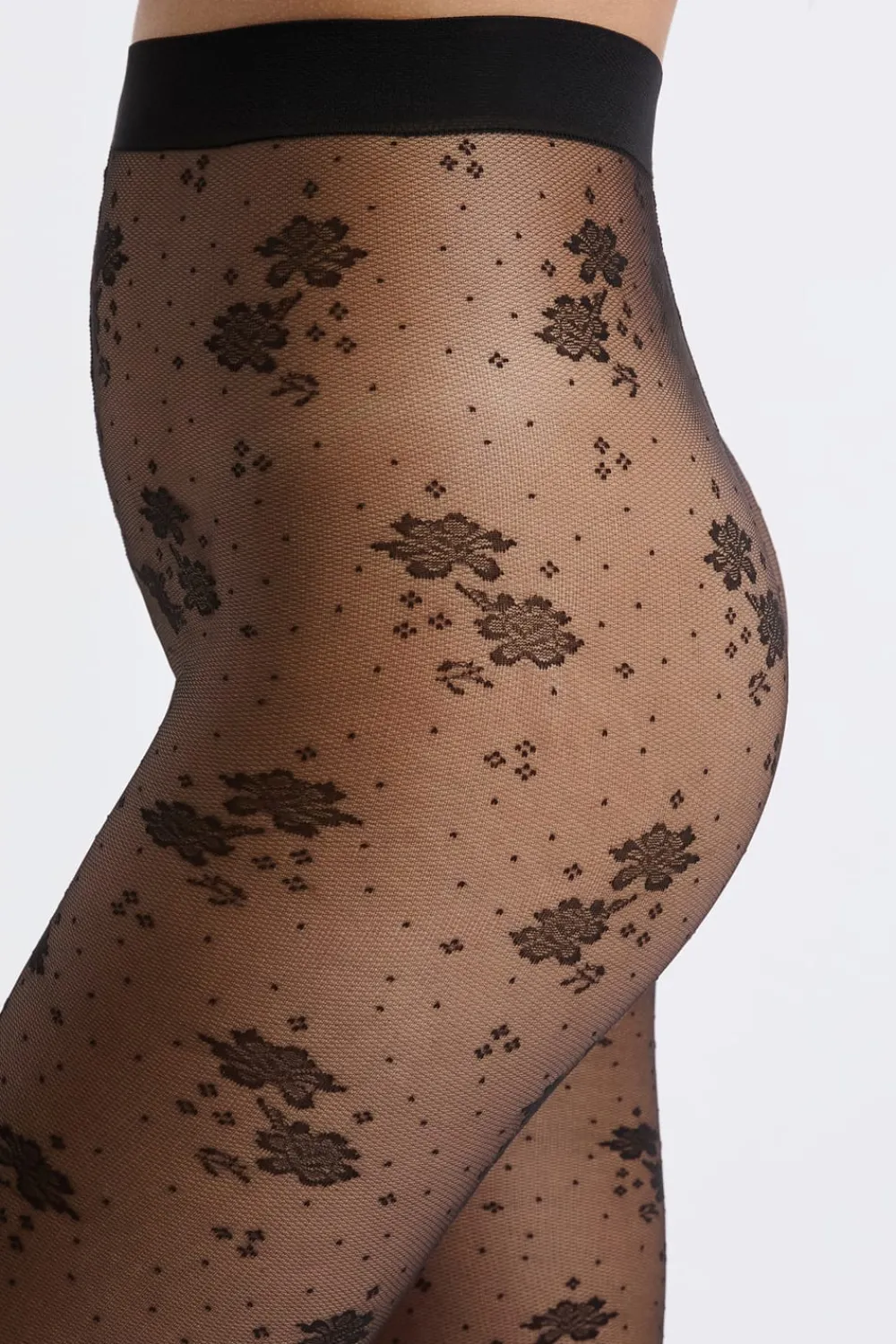 Online ETAM Medias transparentes con motivos - 15D NEGRO