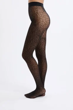 Clearance ETAM Medias transparentes con motivos - 30D NEGRO