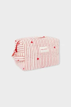 Clearance ETAM Neceser con estampado de corazones y algodón IMP FD BLANCO