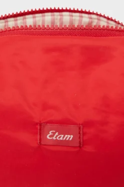 Clearance ETAM Neceser con estampado de corazones y algodón IMP FD BLANCO