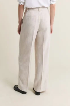 ETAM Pantalón a rayas IMP FD crudo