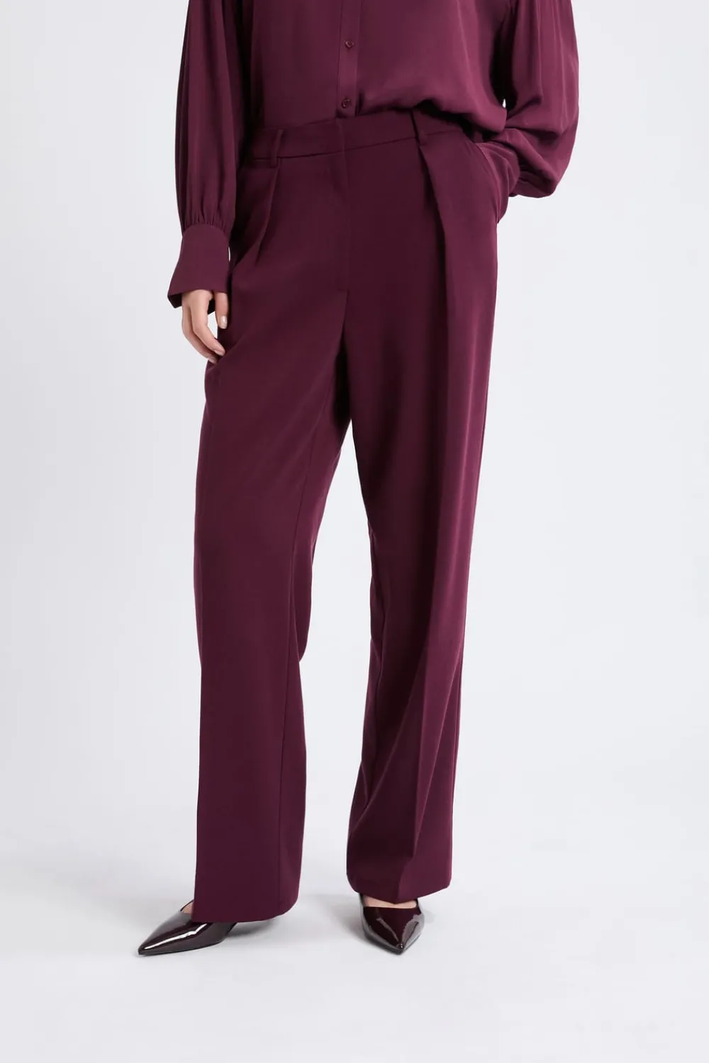 Discount ETAM Pantalón ancho recto MORADO