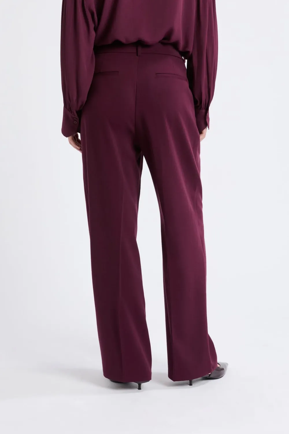 Discount ETAM Pantalón ancho recto MORADO