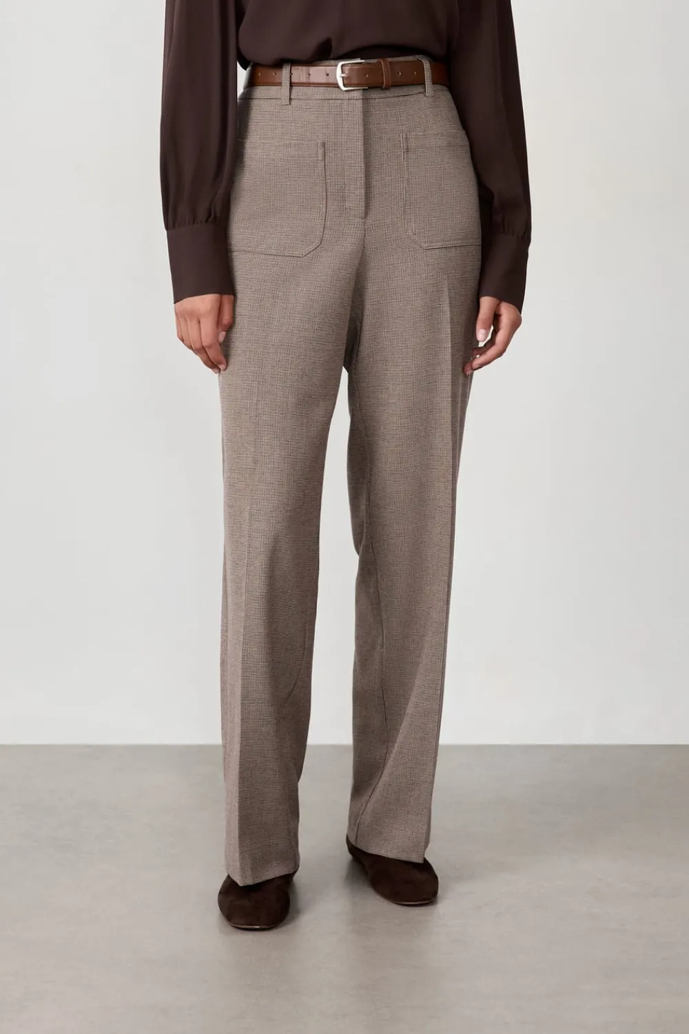 Outlet ETAM Pantalón corte ancho BEIGE