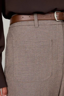 Outlet ETAM Pantalón corte ancho BEIGE