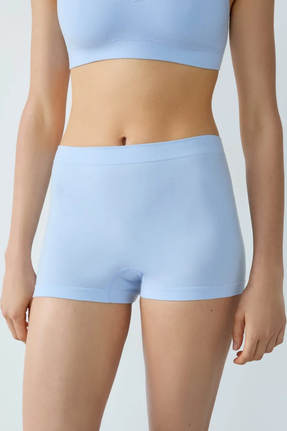 ETAM Pantalón corto de algodón para un confort óptimo AZUL CIELO