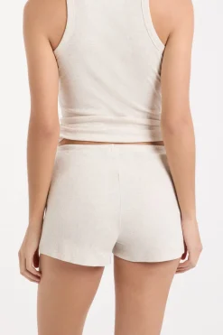 Best ETAM Pantalón corto de pijama de algodón BEIGE