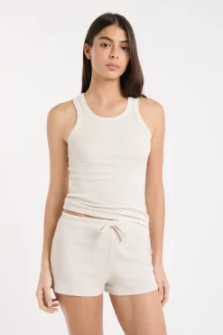 Best ETAM Pantalón corto de pijama de algodón BEIGE