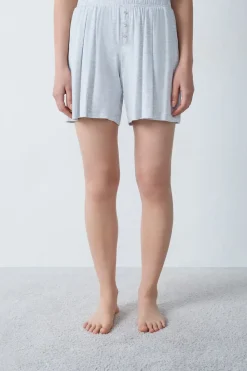 Clearance ETAM Pantalón corto de pijama de modal GRIS CLARO
