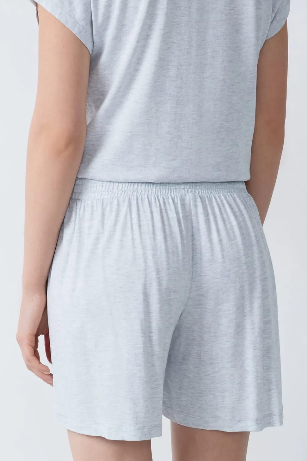Clearance ETAM Pantalón corto de pijama de modal GRIS CLARO