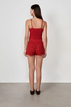 Clearance ETAM Pantalón corto de punto TERRACOTTA