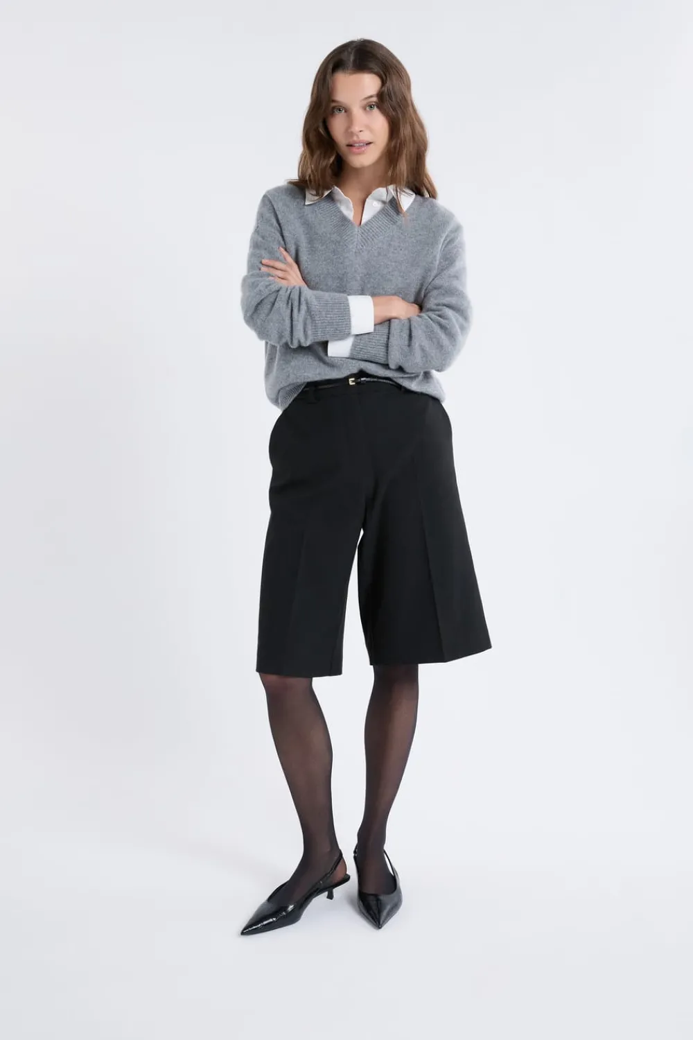 New ETAM Pantalón corto tipo bermuda NEGRO
