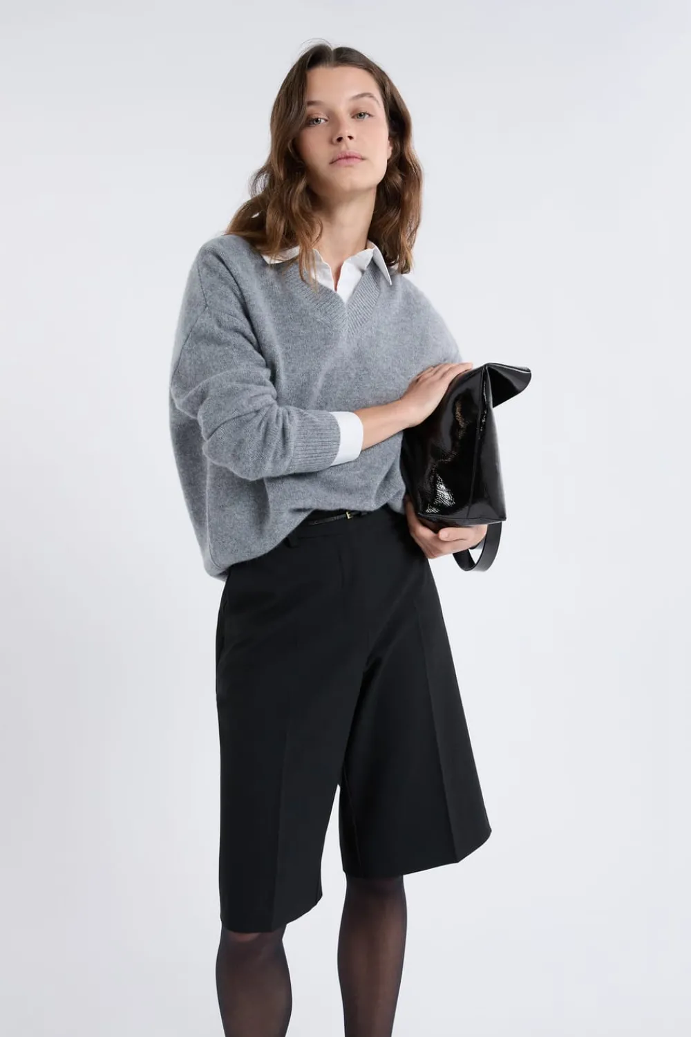 New ETAM Pantalón corto tipo bermuda NEGRO