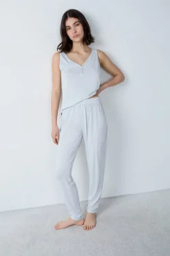 Clearance ETAM Pantalón de pijama GRIS CLARO